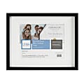 Uniek Gallery Photo/Document Picture Frame, 11” x 14" With Mat, Black 1 thumbnail image