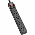 Eaton Tripp Lite Series Surge Protector Power Strip 6 Outlet 6' Cord 360 Joules Black - Surge protector - TLP6B 1 thumbnail image