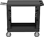 LUX Heavy-Duty Industrial Cart, 33-1/2”H x 32-1/4”W x 18”D, Black 1 thumbnail image