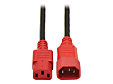 Eaton Tripp Lite Series PDU Power Cord, C13 to C14 - 10A, 250V, 18 AWG, 4 ft. (1.22 m), Red - Power extension cable - P004004RD 1 thumbnail image