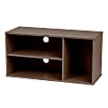 IRIS Modular AV Stand, 14-7/16"H x 28-7/8"W x 11-7/16"D, Brown Oak 1 thumbnail image