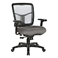 Office Star™ Pro-Line II® Air Mist Ergonomic Mesh Mid-Back Manager Chair, Gray