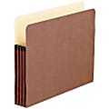Pendaflex Earthwise Recycled File Pockets - Letter - 8 1/2" x 11" Sheet Size - 700 Sheet Capacity - 3 1/2" Expansion - Paper Stock - Redrope - Recycled - 1 Each