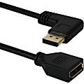 QVS 0.5ft Right-Angle DisplayPort Male to Female UltraHD 4K Flex Adaptor 1 thumbnail image