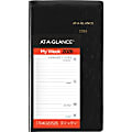 AT-A-GLANCE® Designer Cover 2026 Weekly Planner, Black, Pocket, 3 1/4" x 5 3/4" 1 thumbnail image