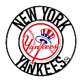 Imperial MLB Wrought Iron Wall Art, 24"H x 24"W x 1/2"D, New York Yankees