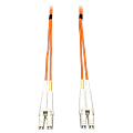 Tripp Lite 35M Duplex Multimode 50/125 Fiber Optic Patch Cable LC/LC 115' 115ft 35 Meter - LC Male - LC Male - 114.83ft - Orange