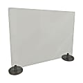 Ghent Desktop Protection Screen, Freestanding, 24" x 29", Frosted