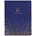 Cambridge® WorkStyle Monthly Planner, 8-1/2" x 11", Navy Dot, January To December 2022, 5575N-091