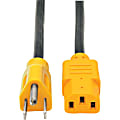 Tripp Lite 4ft Computer Power Cord Cable 5-15P to C13 Yellow 10A 18AWG 4' - 10A,18AWG (NEMA 5-15P to IEC-320-C13 with Yellow Plugs) 4-ft." 1 thumbnail image