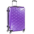 ful Sunglasses ABS Upright Rolling Suitcase, 29 1/2"H x 19 1/4"W x 12"D, Purple