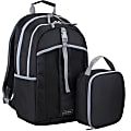 Fuel Deluxe Lunchbag And Backpack Set, Black/Gray