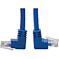 Tripp Lite Cat6 Patch Cable Up-Angled / Down Angled UTP Molded M/M Blue 3ft - First End: 1 x RJ-45 Male Network - Second End: 1 x RJ-45 Male Network - 128 MB/s - Patch Cable - Blue