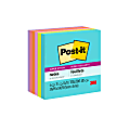 Post-it® Super Sticky Notes, 3 in. x 3 in., Supernova Neons Collection, 6 Pads/Pack, 70 Sheets/Pad 1 thumbnail image