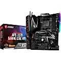 MSI MPG X570 GAMING EDGE WIFI Desktop Motherboard - AMD X570 Chipset - Socket AM4 - ATX - 128 GB DDR4 SDRAM Maximum RAM - DIMM, UDIMM - 4 x Memory Slots - Gigabit Ethernet - IEEE 802.11 a/b/g/n/ac/ax - HDMI - 6 x SATA Interfaces 1 thumbnail image