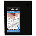 2024 AT-A-GLANCE® DayMinder Daily 4-Person Group Appointment Book, 8" x 11", Black, January To December 2024, G56000