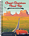 2024 Willow Creek Press Weekly Engagement Planner, 6-1/2" x 8-1/2", Great American Road Trip Vintage Art, January To December