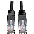 Eaton Tripp Lite Series Cat5e 350 MHz Molded (UTP) Ethernet Cable (RJ45 M/M), PoE - Black, 1 ft. (0.31 m) - Patch cable - RJ-45 (M) to RJ-45 (M) - 1 ft - UTP - CAT 5e - molded, stranded - black