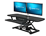 VersaDesk PowerPro Sit-To-Stand Height-Adjustable Electric Desk Converter, 40”W, Black 1 thumbnail image