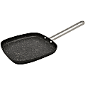 Starfrit The Rock 6.5" Personal Griddle Pan with Stainless Steel Wire Handle - Cooking, Broiling - Dishwasher Safe - Oven Safe - Black - Cast Stainless Steel Handle
