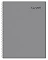 Office Depot® Brand Monthly Academic Planner, 8-1/2" x 11", 30% Recycled, Gray, July 2022 to June 2023