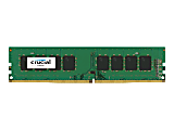 Crucial 4GB DDR4 SDRAM Memory Module - 4 GB - DDR4-2400/PC4-19200 DDR4 SDRAM - 2400 MHz - CL17 - 1.20 V - Non-ECC - Unbuffered - 288-pin - DIMM