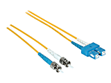 C2G 5m SC-ST 9/125 Duplex Single Mode OS2 Fiber Cable - Blue - 16ft - Patch cable - ST single-mode (M) to SC single-mode (M) - 5 m - fiber optic - duplex - 9 / 125 micron - OS2 - blue 1 thumbnail image