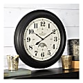 FirsTime & Co.® Luna Wall Clock, Oil Rubbed Bronze