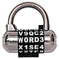 Master Lock Combination Alpha Padlock - 0.25" Shackle Diameter - Chrome - Black, Silver - 1 Each 1 thumbnail image