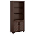 kathy ireland® Home by Bush Furniture Volcano Dusk Bookcase with Doors, Coastal Cherry, Standard Delivery 1 thumbnail image