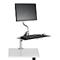 Safco® Desktop Sit/Stand Workstation, Silver 1 thumbnail image