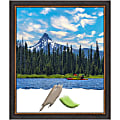 Amanti Art Rectangular Wood Picture Frame, 23” x 27”, Matted For 20” x 24”, Ashton Black