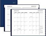DiVOGA Weekly/Monthly Planner, 4" x 6", Navy, January-December 2015 1 thumbnail image