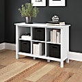 Bush Furniture Broadview 30"H 6-Cube Storage Bookcase, Pure White, Standard Delivery 1 thumbnail image