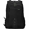 Targus Spruce EcoSmart Notebook Backpack - Bump Resistant, Drop Resistant, Scratch Resistant - Polyester Body - Checkpoint Friendly - Shoulder Strap - 18.5" Height x 5.3" Width - 7.13 gal Volume Capacity - 1 Each