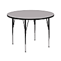 Flash Furniture Round Activity Table, 30-1/8"H x 42"W x 42"D, Gray