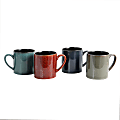 Gibson Home City Loft 4-Piece Mug Set, 20 Oz, Assorted Colors