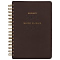 AT-A-GLANCE® Signature Collection Academic 2025-2026 Weekly Monthly Planner, Brown, Small, 5" x 8" 1 thumbnail image