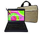 LINSAY® 12 Octa Core 256GB STORAGE Android 14 BUNDLE with BLACK UNIQUE KEYBOARD CASE and TABLET BRIEFCASE 1 thumbnail image