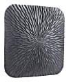 Zuo Modern Square Wave Plaque, Large, Dark Gray