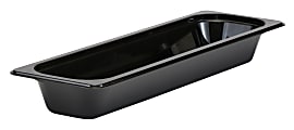 Cambro Camwear GN 1/2 Long 2" Food Pans, Black, Set Of 6 Pans 1 thumbnail image