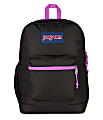 Jansport Cross Town Plus Backpack With 15" Laptop Pocket, 90% Recycled, Black 1 thumbnail image