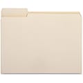 Business Source 1/3-Cut Left Tab File Folders, 3/4" Expansion, Letter Size, Manila, Box Of 100 Folders