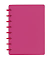 TUL® Discbound Notebook With Soft-Touch Cover, Junior Size, Narrow Ruled, 60 Sheets, Pink 1 thumbnail image