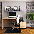 Floortex® Advantagemat® Vinyl Rectangular Chair Mat for Hard Floor, 48" x 60", Black