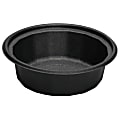 Genpak® Microwave-Safe Containers, 0.5 Qt, 6 1/4", Black, 75 Containers Per Pack, Carton Of 4 Packs