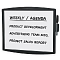 Fellowes Partition Addition Non-Magnetic Dry-Erase Whiteboard With Tackable Surface Mount, 11" x 14", Plastic Frame With Black Finish 1 thumbnail image
