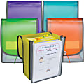 C-Line Letter Organizer Folder - 8 1/2" x 11" - 400 Sheet Capacity - 7 Front, Internal Pocket(s) - Poly - Assorted - 1 Each