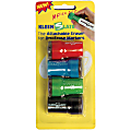 KleenSlate® Eraser Caps For Large Dry-Erase Markers, Assorted, Pack Of 4