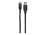 Manhattan USB-C to USB-A Cable, 1m, Male to Male, 10 Gbps (USB 3.2 Gen2 aka USB 3.1), 3A (fast charging), SuperSpeed+ USB, Black, Lifetime Warranty, Polybag - USB cable - 24 pin USB-C (M) to USB Type A (M) - USB 3.1 Gen 2 - 3 A - 3.3 ft - black